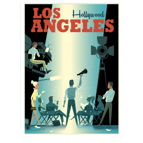 Affiche tirage d'Art "Los Angeles" Monsieur Z.