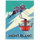 Affiche tirage d'Art " Mont Blanc " Monsieur Z.