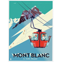 Affiche tirage d'Art "Mont Blanc" Monsieur Z.