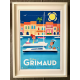 Affiche tirage d'Art "Port Grimaud" Monsieur Z.