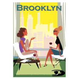 Affiche tirage d'Art "Brooklyn - New York" Monsieur Z.