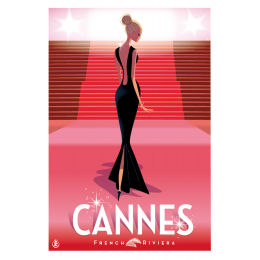 Affiche tirage d'Art "Cannes Festival " Monsieur Z.