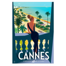 Affiche tirage d'Art " Cannes fenêtre " Monsieur Z.