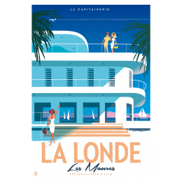 Affiche tirage d'Art " La Londe Les Maures - Capitainerie " Monsieur Z.