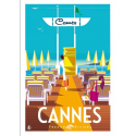 Affiche tirage d'Art " Cannes ponton " Monsieur Z.