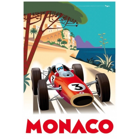 Affiche tirage d'Art " Monaco " Monsieur Z.