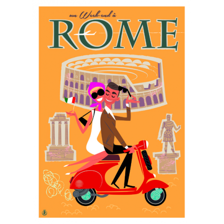 Affiche tirage d'Art "Rome" Monsieur Z.
