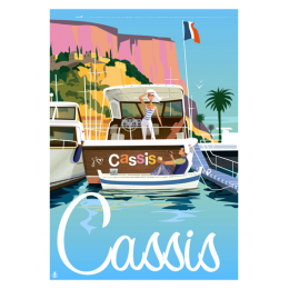 Affiche tirage d'Art "Cassis" Monsieur Z.