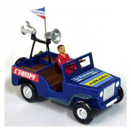 Auto miniature Jeep bleue : les véhicules du Tour de France - CBG Mignot