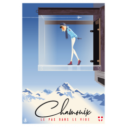 Affiche tirage d'Art "Chamonix" Monsieur Z.