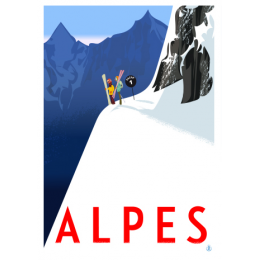 Affiche tirage d'Art "Alpes" Monsieur Z.