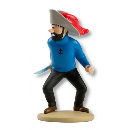 Figurine Tintin - Haddock se prend pour  Haddoque  - Moulinsart