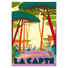 Affiche tirage d'Art "La Capte Surf " Monsieur Z. Edition limitée !