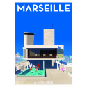 Affiche tirage d'Art "Marseille la cité radieuse " Monsieur Z.