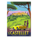Affiche tirage d'Art "Le Castellet" Monsieur Z.