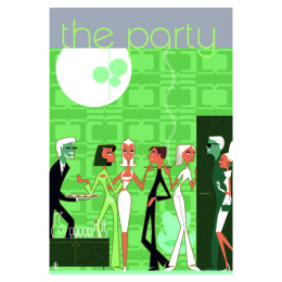 Affiche tirage d'Art "The Party" Monsieur Z