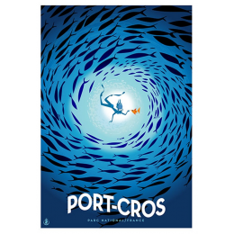 Affiche tirage d'Art "Port-Cros Spirale" Monsieur Z.