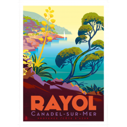 Affiche tirage d'Art "Rayol paysage" Monsieur Z.