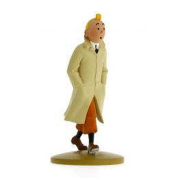 Figurine Tintin en trench - Moulisart