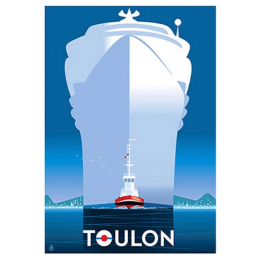 Affiche tirage d'Art " Toulon remorqueur " Monsieur Z.