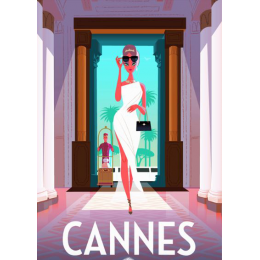 Affiche tirage d'Art "Cannes"  Monsieur Z.
