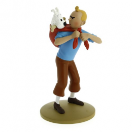 Tintin ramène Milou - résine - Moulinsart